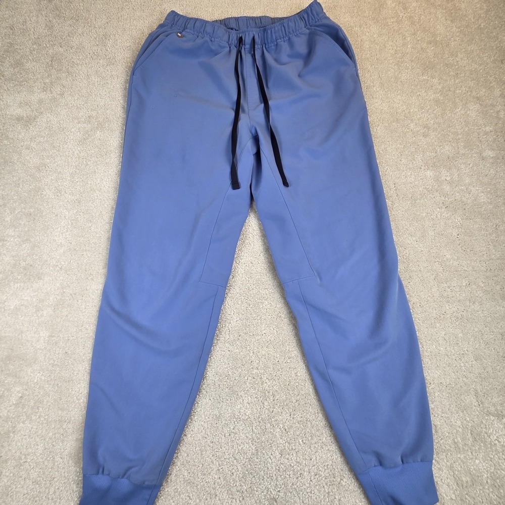 FIGS Tansen Jogger Scrub Pants Mens M Blue Cargo Nursing Vet Dental‎ Workwear